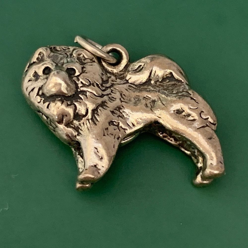 Chow Dog Sterling Silver Jewelry Charm #pet #dogs